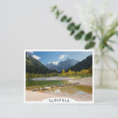 ジャスナ湖インザスロベニアルプスイン秋 ポストカード (スタンド正面)