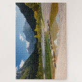 ジャスナ湖スロベニアのアルプス秋 ジグソーパズル (縦)