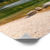 ジャスナ湖スロベニアのアルプス秋 ポスター (角)