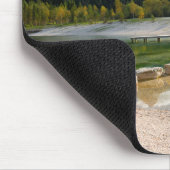 ジャスナ湖スロベニアのアルプス秋 マウスパッド (コーナー)