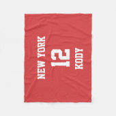 ジャスパーのスポーツチーム フリースブランケット (正面)