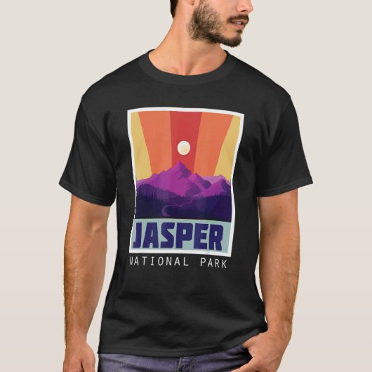 ジャスパーアイスフィールドパークカナダアブル Tシャツ (正面)