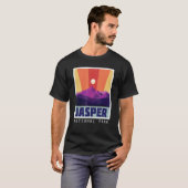 ジャスパーアイスフィールドパークカナダアブル Tシャツ (正面フル)