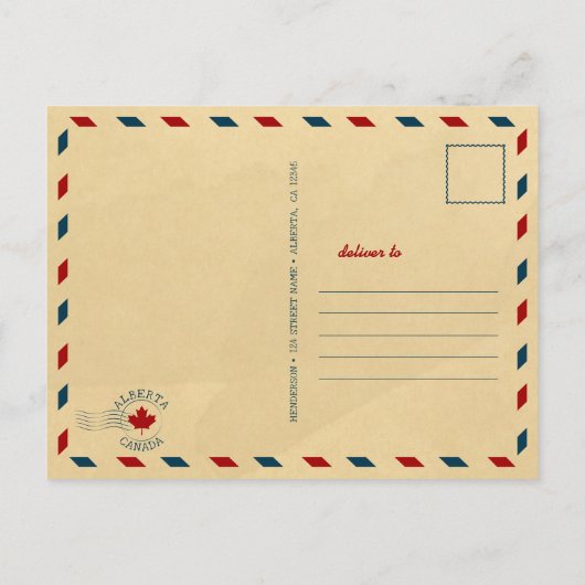 ジャスパーアルバータマウンテンズカナダヴィンテージ1950s ポストカード (裏面)