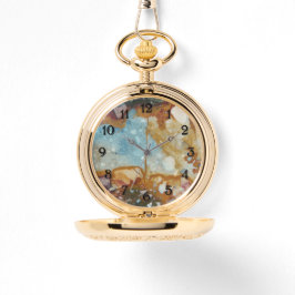 ジャスパーカラフルストーンブラック数字 腕時計