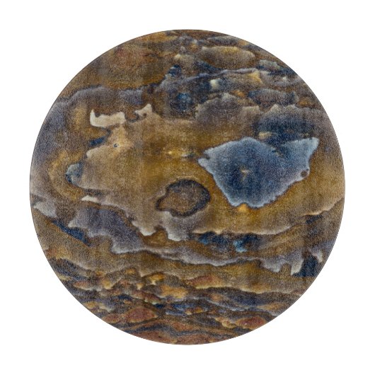 ジャスパースラブ上の旋回パターン カッティングボード (正面)