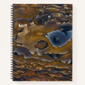 ジャスパースラブ上の旋回パターン ノートブック (正面)