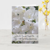 ジャスパーソナライズされたミン70結婚周年 カード (黄色い花)