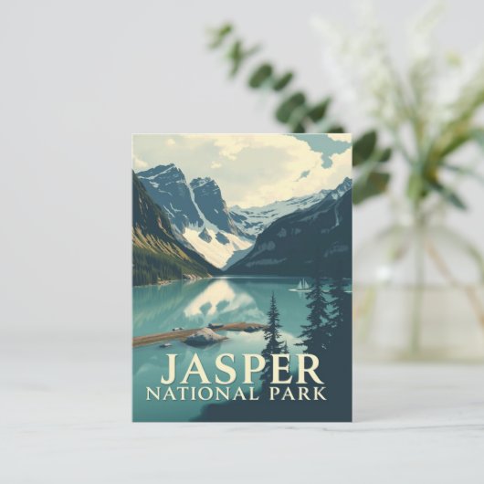 ジャスパーナショナルパークトラベル自然 ポストカード (スタンド正面)