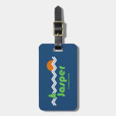 ジャスパーナショナルパークレトロ ラゲッジタグ (正面縦)