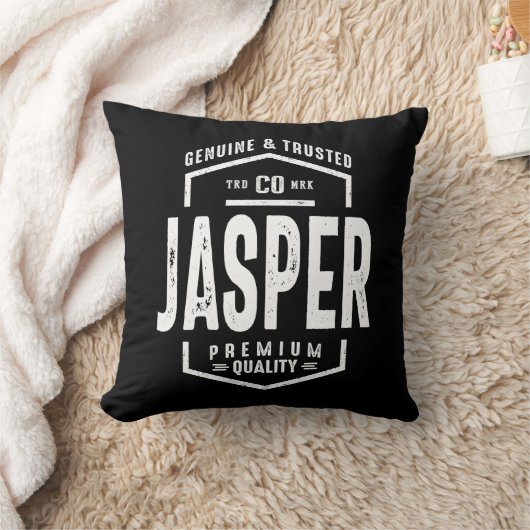 ジャスパーパーソナライズされた名誕生日ギフト クッション (ブランケット)