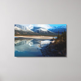 ジャスパー国立公園のアサバスカ川 キャンバスプリント