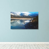 ジャスパー国立公園のアサバスカ川 キャンバスプリント (インサイチュ (ウッドフロア))