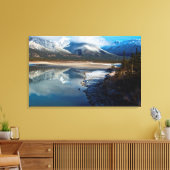 ジャスパー国立公園のアサバスカ川 キャンバスプリント (インサイチュ (リビング))