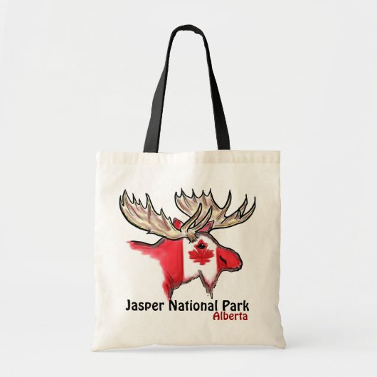 ジャスパー国立公園のアルバータカナダのエコバッグ トートバッグ (正面)