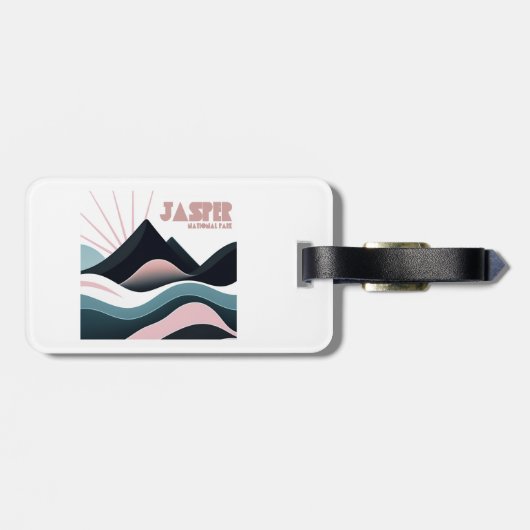 ジャスパー国立公園の色とりどりの丘 ラゲッジタグ (裏面横)