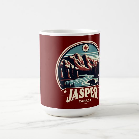 ジャスパー国立公園アルバータ州カナダの贈り物 コーヒーマグカップ (中央)
