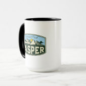 ジャスパー国立公園アルバータ州カナダの贈り物 マグカップ (正面左)