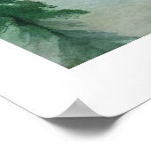 ジャスパー国立公園ウォーター絵を描カラー ポスター (角)