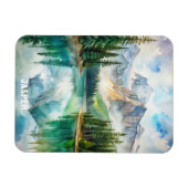 ジャスパー国立公園ウォーター絵を描カラー マグネット (横)