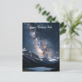 ジャスパー国立公園カナダ夜 ポストカード (スタンド正面)