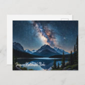 ジャスパー国立公園カナダ夜 ポストカード (正面/裏面)