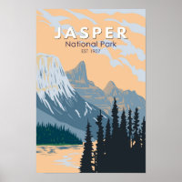 ジャスパー国立公園カナダ旅行アートヴィンテージ