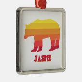 ジャスパー国立公園ベア メタルオーナメント (右)