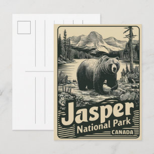 ジャスパー国立公園 アルバータ州 カナダ ヴィンテージ ギフト ポストカード