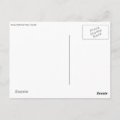 ジャスパー国立公園，カナダのはがき ポストカード (裏面)