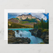 ジャスパー国立公園、カナダの滝、山 ポストカード (正面/裏面)