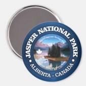 ジャスパー国立公園(マリーニュ湖) マグネット (正面/裏面)