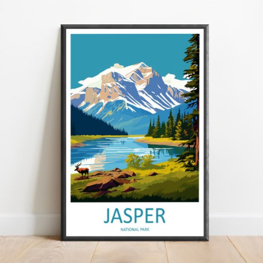 ジャスパー国立公園 旅行印刷壁画 ジャスパー ポスター