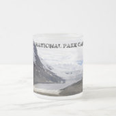 ジャスパー国立公園- Athabascaの氷河 フロストグラスマグカップ (中央)