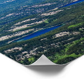 ジャスパー湖の空中表示 – カナダ ポスター (角)