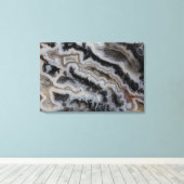 ジャスパー瑪瑙の混合スラブ キャンバスプリント (インサイチュ (ウッドフロア))