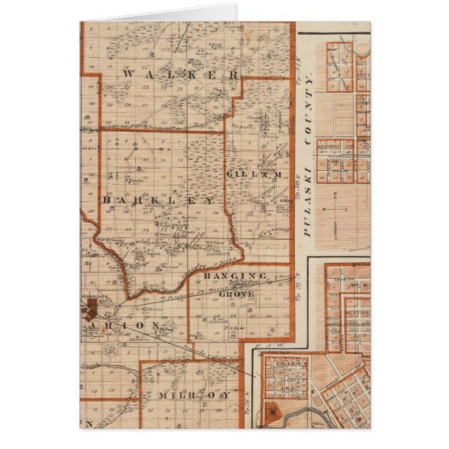 ジャスパー郡の地図 (正面)