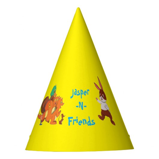 ジャスパー・ン・フレンズ誕生日帽子 パーティーハット (正面)