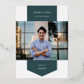 ジャスパー | Foil Banner写真卒業 箔招待状 (正面)