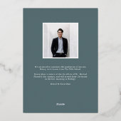 ジャスパー | Foil Banner写真卒業 箔招待状 (裏面)