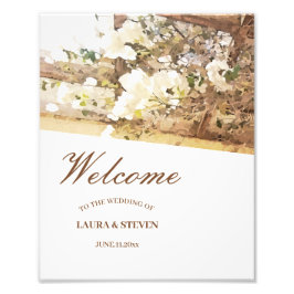 ジャスミぶら下がったンの花 フォトプリント           