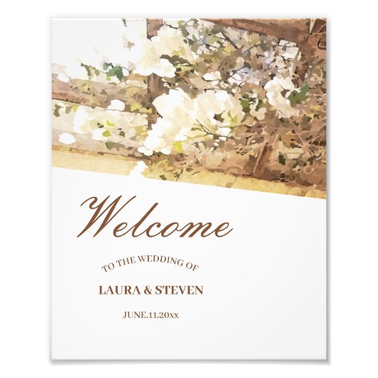 ジャスミぶら下がったンの花 フォトプリント            (正面)