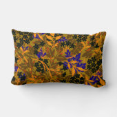 ジャスミエレガントン花柄 |オリーブグリーン ランバークッション (裏面)