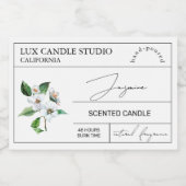 ジャスミミニマルンエレガントキャンドルジャレーベル フードラベル (シングルラベル)