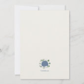 ジャスミンと蘭結婚植物学 招待状 (裏面)