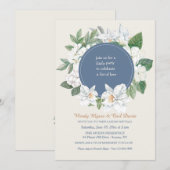 ジャスミンと蘭結婚植物学 招待状 (正面/裏面)