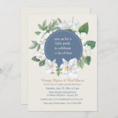 ジャスミンと蘭結婚植物学 招待状 (正面/裏面)