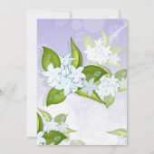 ジャスミンの花 カスタマイズ可能 おめでたい日 招待状 (裏面)