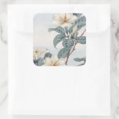 ジャスミンの花(ヴィンテージ日本のアート) スクエアシール (バッグ)