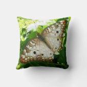 ジャスミンの蝶の熱帯自然 クッション (裏面)